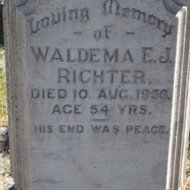 RICHTER Waldema E.J. -1956