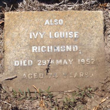 RICHMOND Reginald Herber -1922 &amp; Lydia Sophia -1925 :: RICHMOND Leonie May -1898 :: RICHMOND Ivy Louise -1952