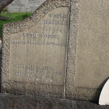 ROODE Lettie -1940