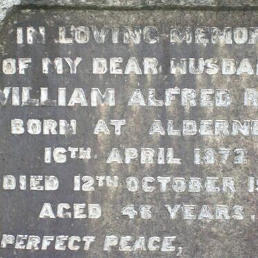 ROWE William Alfred  1872-1913