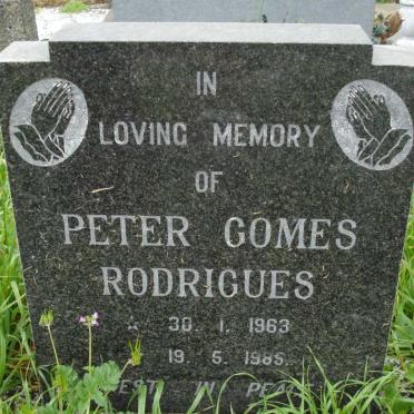 RODRIGUES Peter Gomes 1963-1985