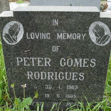 RODRIGUES Peter Gomes 1963-1985