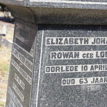 ROWAN Elizabeth Johanna nee LOUW -1917