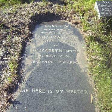 RUSSOUW Nikolaas 1906-1988  &amp; Elizabeth VLOK 1908-1990_1