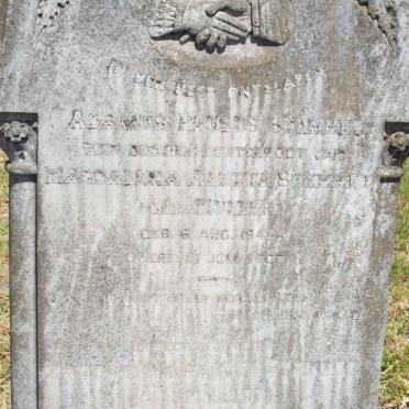 STEMMET Adamus Paulus 1842-1908 &amp; Magdalena Aletta MULLER -1925