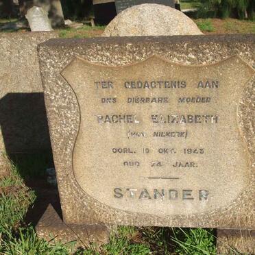 STANDER Rachel Elizabeth nee VAN NIEKERK -1943