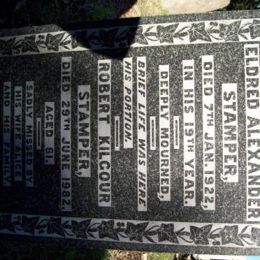 STAMPER Eldred Alexander -1922 :: STAMPER Robert Kilgour -1982