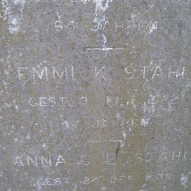 STAHL Emmi K. -1922
