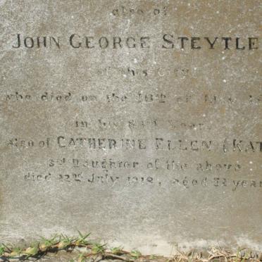 STEYTLER John George  -1915 &amp; Jane Elizabeth -1872  :: STEYTLER Catherine Ellen -1918