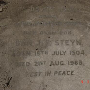 STEYN Dan J.P. 1904-1963