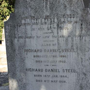 STEEL Elizabeth -1888 :: STEEL Richard Daniel 1880-1902 :: STEEL Richard Daniel 1844-1908