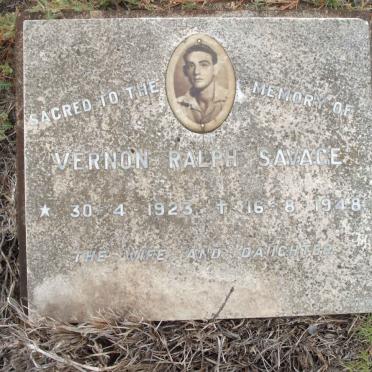 SAVAGE Vernon Ralph 1923-1948