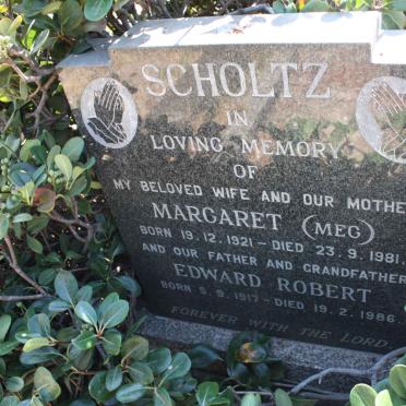 SCHOLTZ Edward Robert 1917-1986 &amp; Margaret 1921-1981