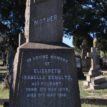 SCHULTZ Isabella nee PROBART 1848-1919