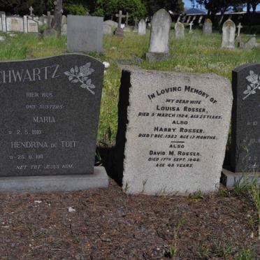 SCHWARTZ Pieter 1884-1975 &amp; Maria 1882-1957 :: SCHWARTZ Danie 1917-1979