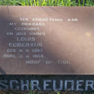SCHREUDER Louis Egbertus 1893-1968