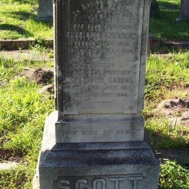 SCOTT Charlotte Agnes 1869-1904 :: GARROD Mary Ann 1819-1904
