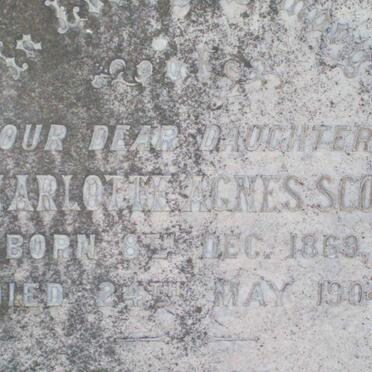 SCOTT Charlotte Agnes 1869-1904
