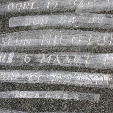 SCHALKWYK Nicotjie, van -1922