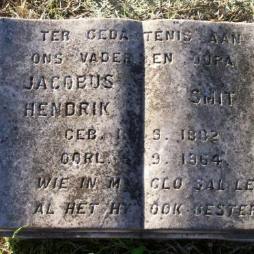 SMIT Jacobus Hendrik 1882-1964