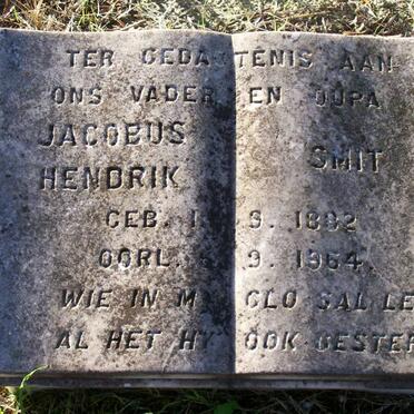 SMIT Jacobus Hendrik 1882-1964