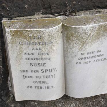 SPUY Susie, van der nee DU TOIT -1913