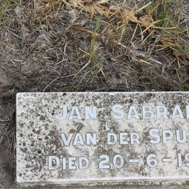 SPUY Jan Sabrand, van der-1909