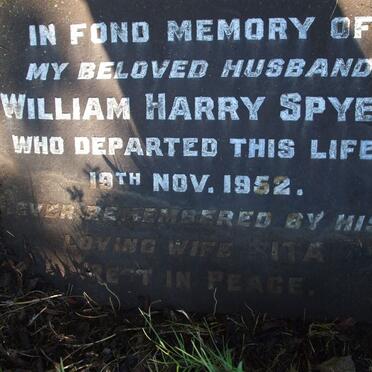 SPYER William Henry -1952