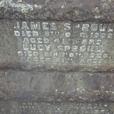 SPROUL James -1906 &amp; Lucy -1926