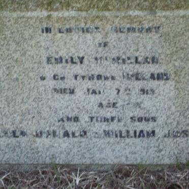 McMILLAN Emily :: McMILLAN William Joseph :: McMILLAN Allan :: McMILLAN Donald