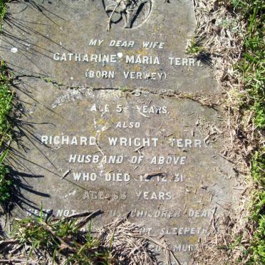 TERRY Richard Wright -1931 &amp; Catharine Maria VERWEY -19??
