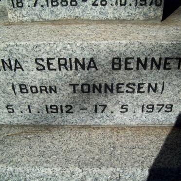 BENNETT Anna Serina nee TONNESEN 1912-1979