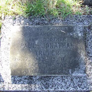 TRUTER Paul Jonathan 1962-196?
