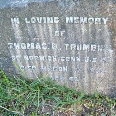 TRUMBULL Thomas B. -1921