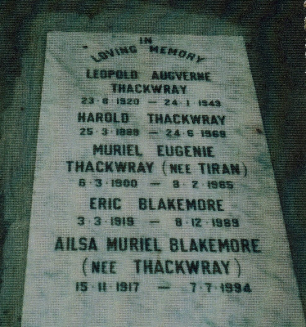 THACKWRAY :: BLAKEMORE :: TIRAN