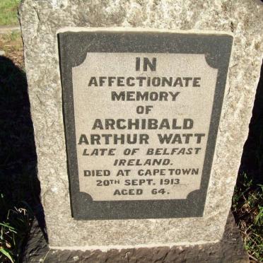 WATT Archibald Arthur -1913