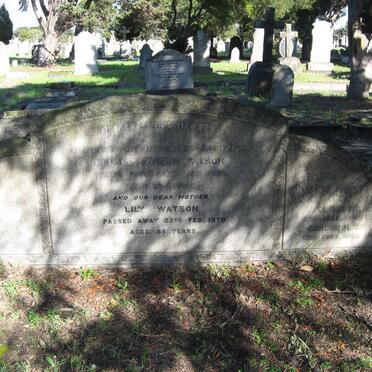 WATSON George Arindel -1945 &amp; Lily -1970 :: TAYLOR William H. -1916 :: TAYLOR Clara -1932 :: TAYLOR Gordon K. -1945