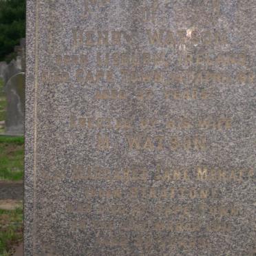 WATSON Henry -19?? :: McHAPPY Margaret Jane nee STRATTON -1911
