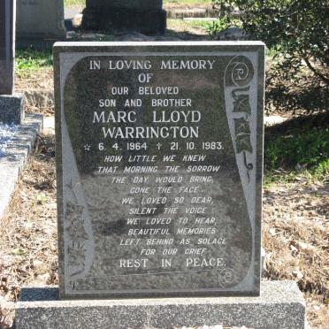 WARRINGTON Marc Lloyd 1964-1983