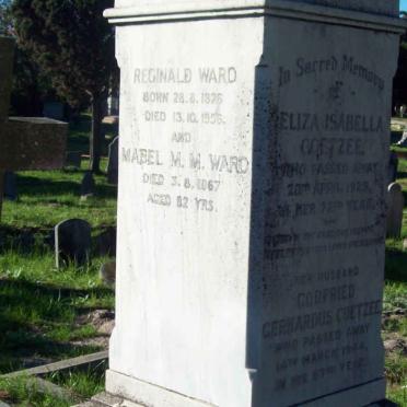 WARD Reginals 1876-1956 &amp; Mabel M.M. -1967