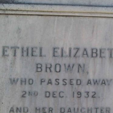 BROWN Ethel Elizabeth -1932