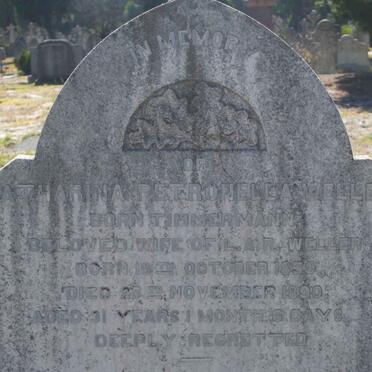 WELLER Catharina Petronella nee TIMMERMANN -1859