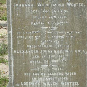 WENTZEL :: ROSS :: VALENTYNS
