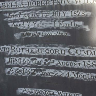 CUMMING David Rutherfoord -1882