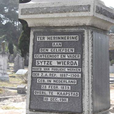 WIERDA Sytze 1839-1911
