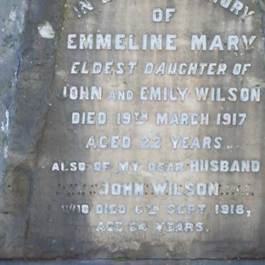WILSON John -1918 :: WILSON Emmeline Mary -1917