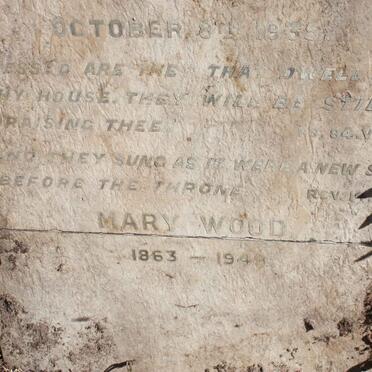 WOOD Mary 1863-1949