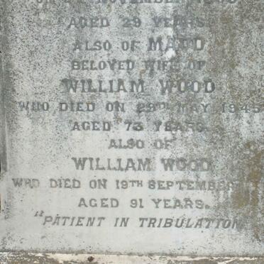WOOD William -1959 &amp; Maud -1945