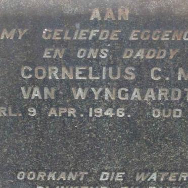 WYNGAARDT Cornelius C.M., van -1946