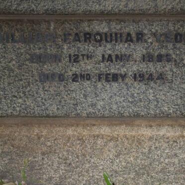 YEOMAN William Farquhar 1885-1944